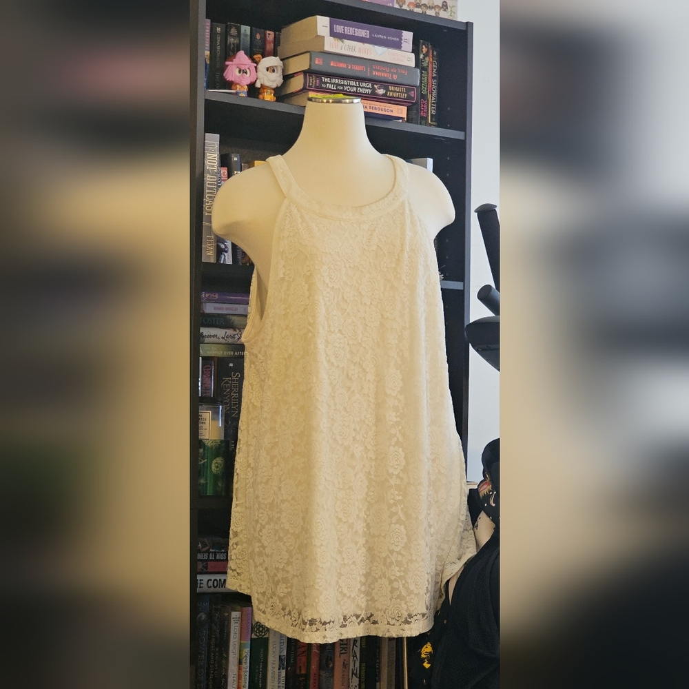 Torrid Cream Sleeveless Top